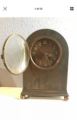 Antique Chelsea Doric style house strike clock