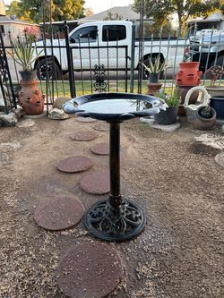 Metal Bird Bath