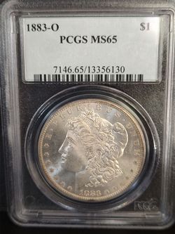 1883-O Morgan Silver Dollar PCGS MS65