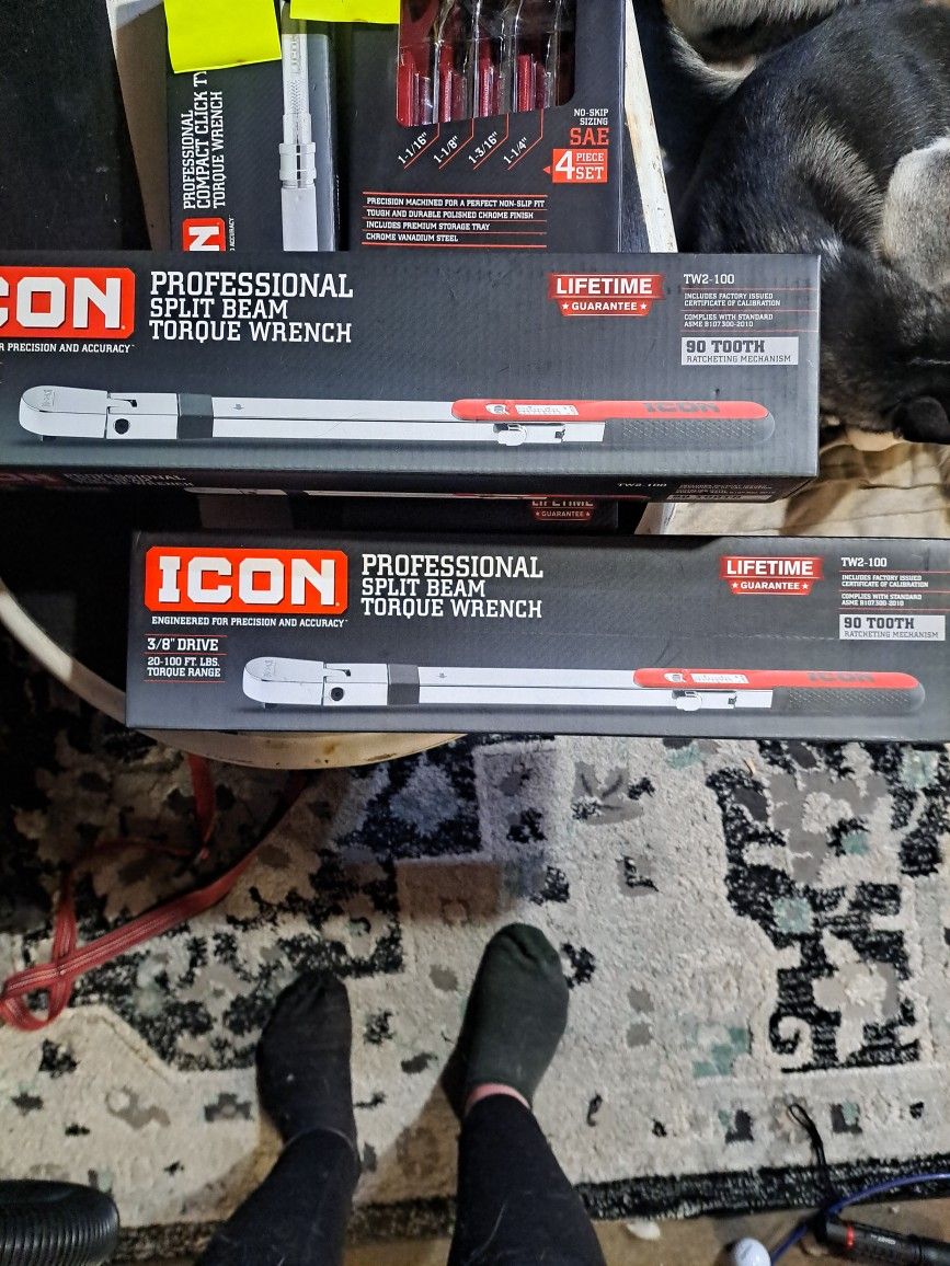 ICON 3/8 in. Drive 20-100 ft. lb. Professional Split Beam Torque Wrench