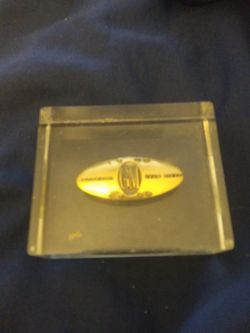 General Motors 50th anniversary paperweight