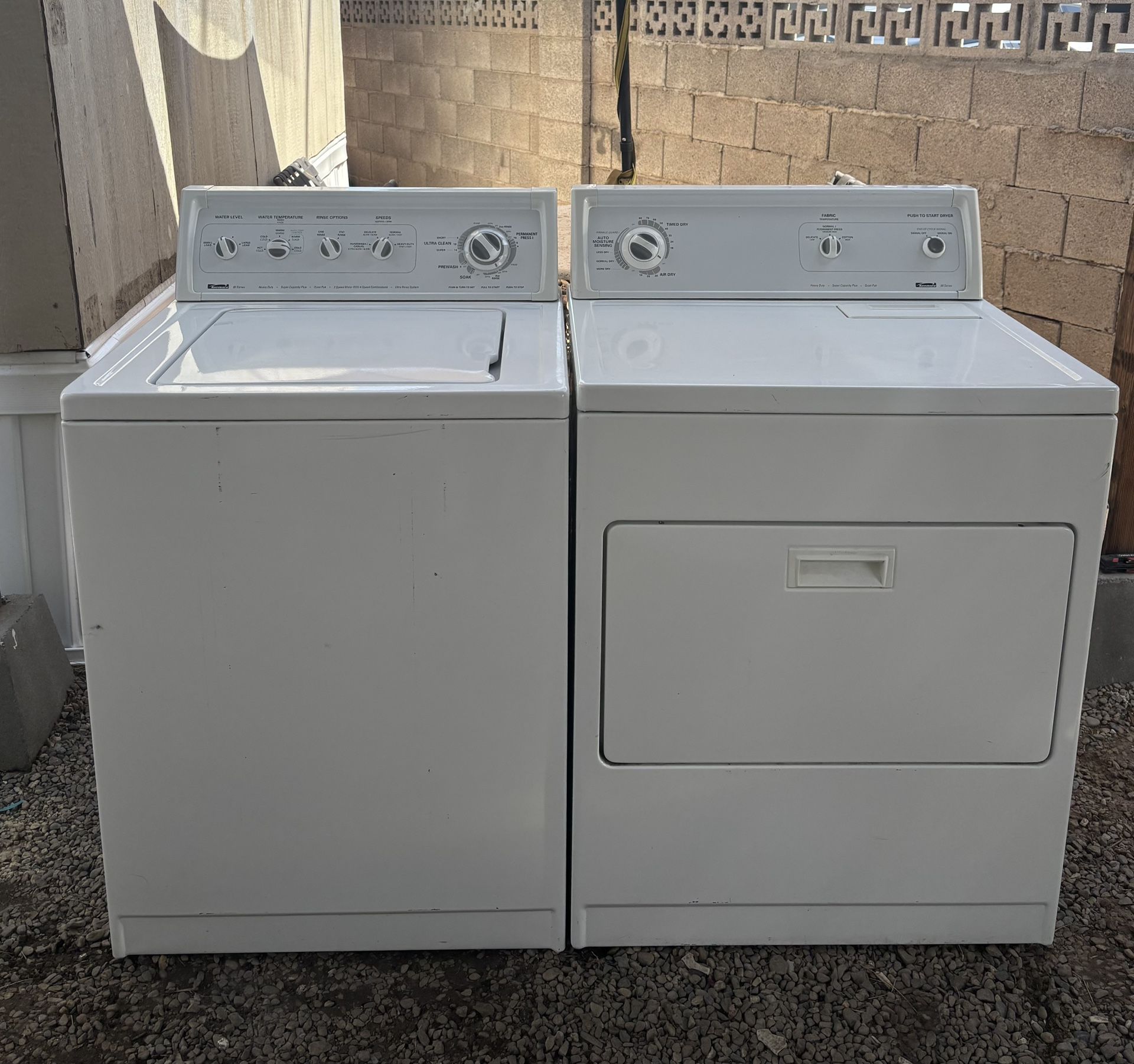 Washer And Dryer Set Kenmore Heavy Duty