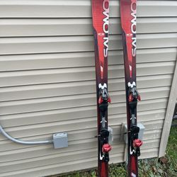 Used Salomon ENDURO LX 800 168 cm Men's Downhill Ski Combo