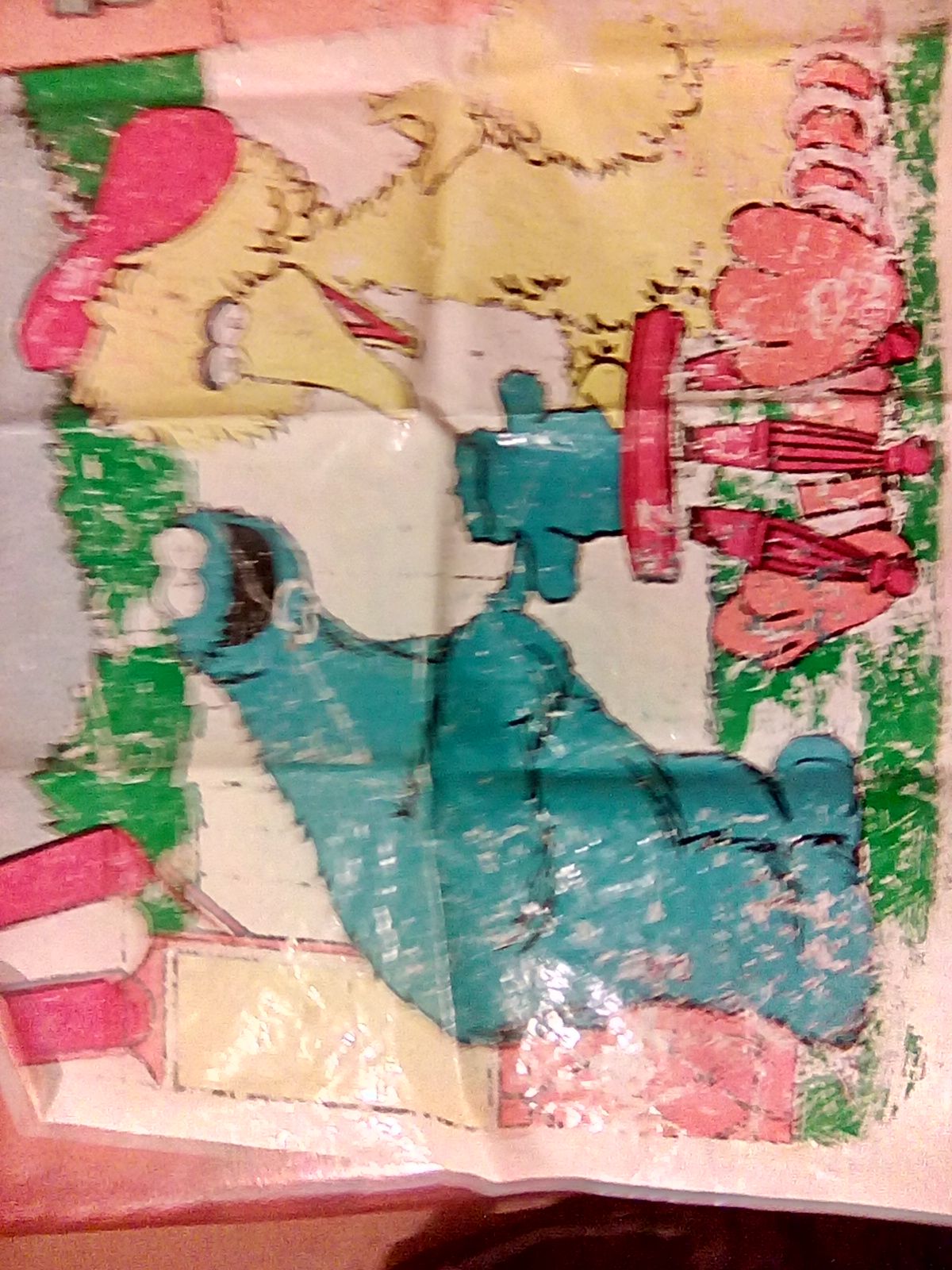 Old sesame Street wall posters something from like the 80s 70s really worn somewhat flexible on the price