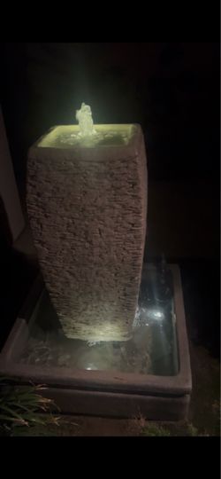Outdoor water fountain