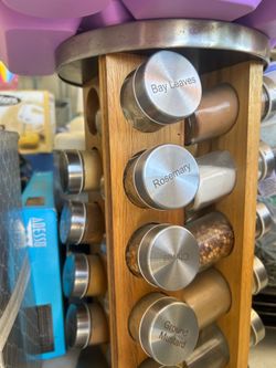 Spice rotating Rack Organizer