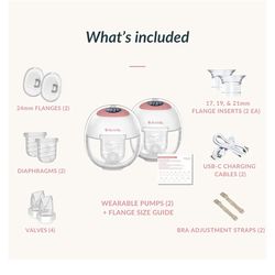 Ameda GLO Wearable Breast Pump | Wearable Breastfeeding Pump | Hands Free, Portable, Electric, Wireless, Hospital Grade