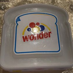2 Hostess Wonder Bread Sandwich Holder/Container
