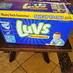 NEW LUVS DIAPERS PAÑALES NUEVOS NEW BIX SIZE 2 FIRM PRICE 