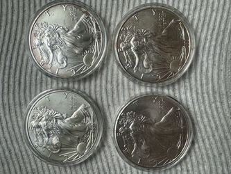 (4) American Silver Eagles