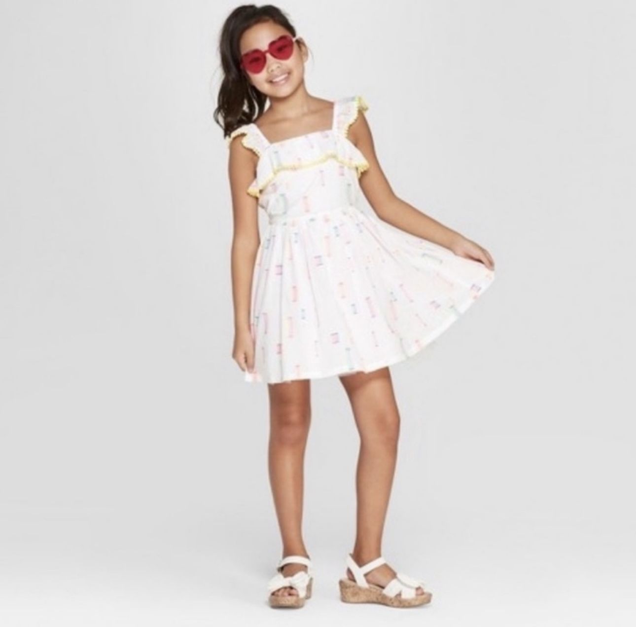 Cat & Jack Girls Dress SZ L EUC
