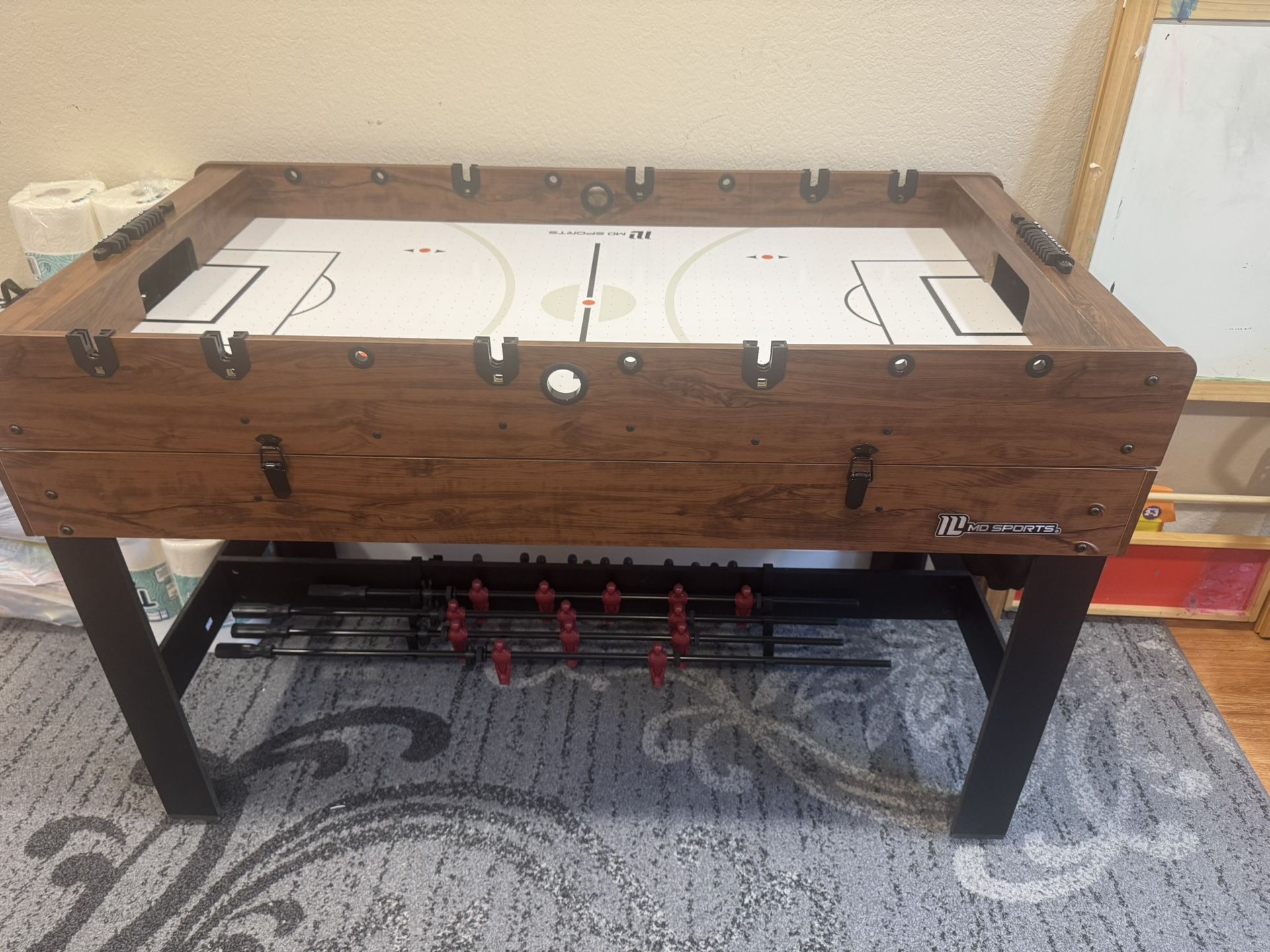 Multi Game, Pool Table, Table Tennis Pong Table, Air Hockey, Foosball, by MD Sports