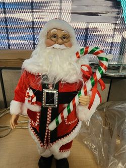 Santa Claus with Candy Cane