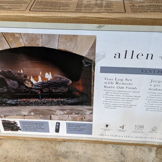 Gas Fireplace Log Set with Remote for Sale in Spring, TX - OfferUp