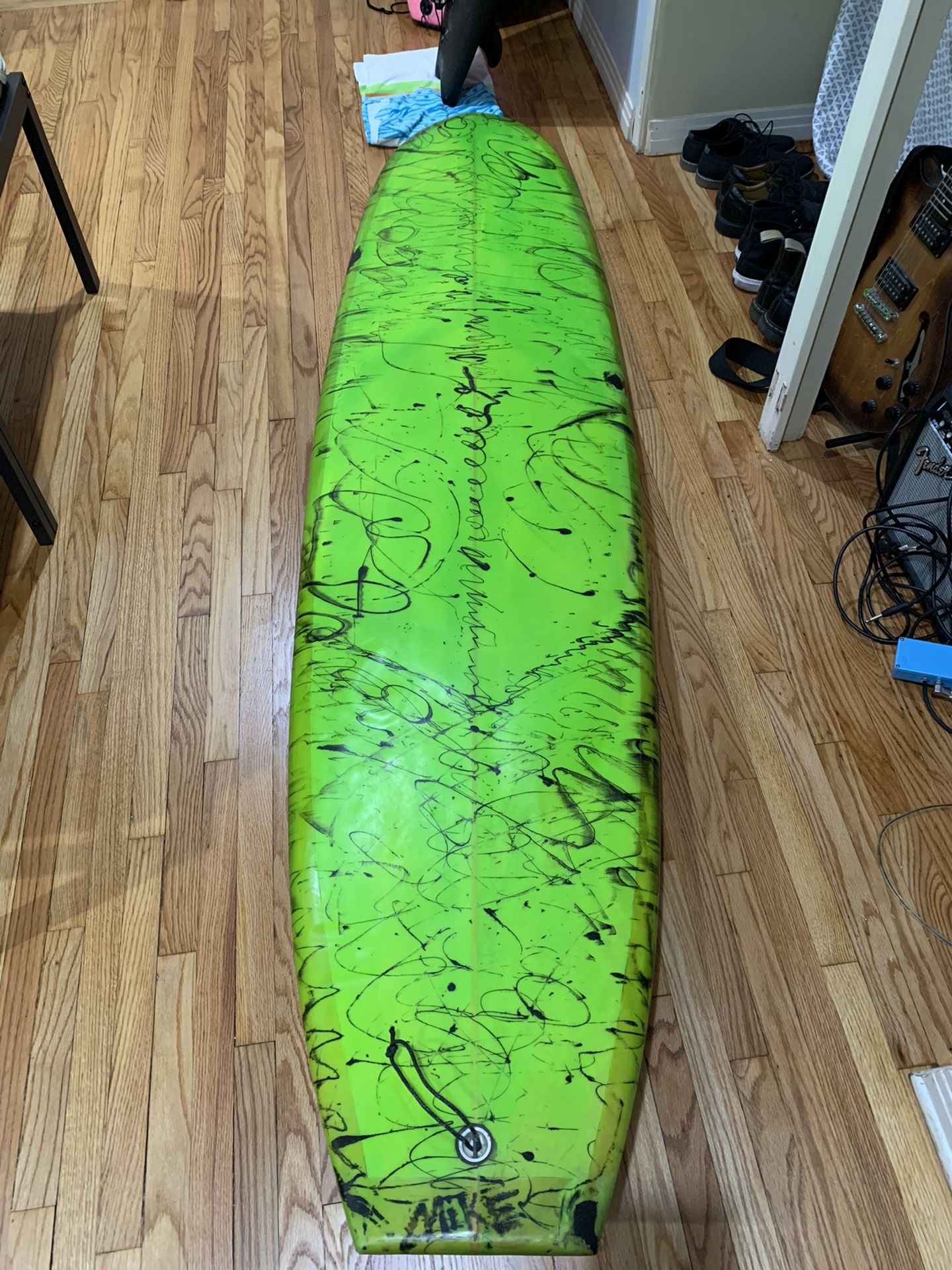 Green 8’6” Longboard