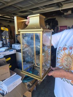 Gold Outdoor Lanterns Metal