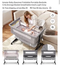 Bassinet , sheets and bouncer