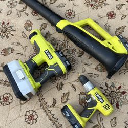 RYOBI Leaf-blower - Hammer Drill -Electrostatic Sprayer