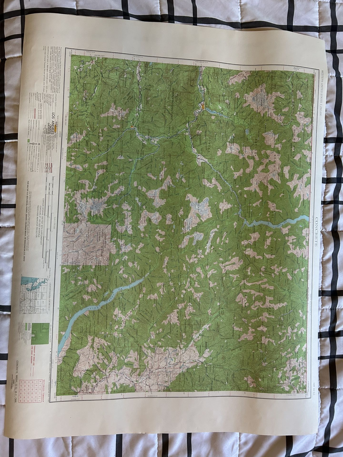 Vintage Concrete Map