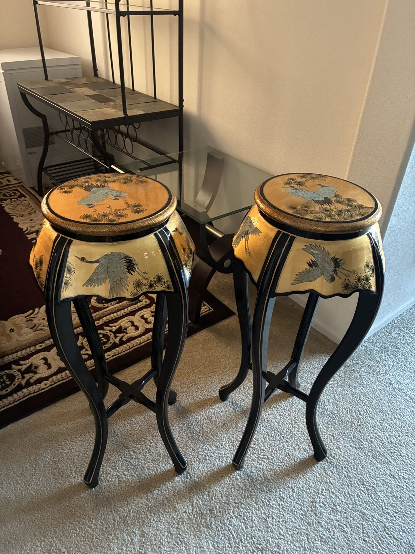 Set of 2 Decorative Stools