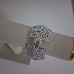 Womens Rhinestone Cuff Bracelet New