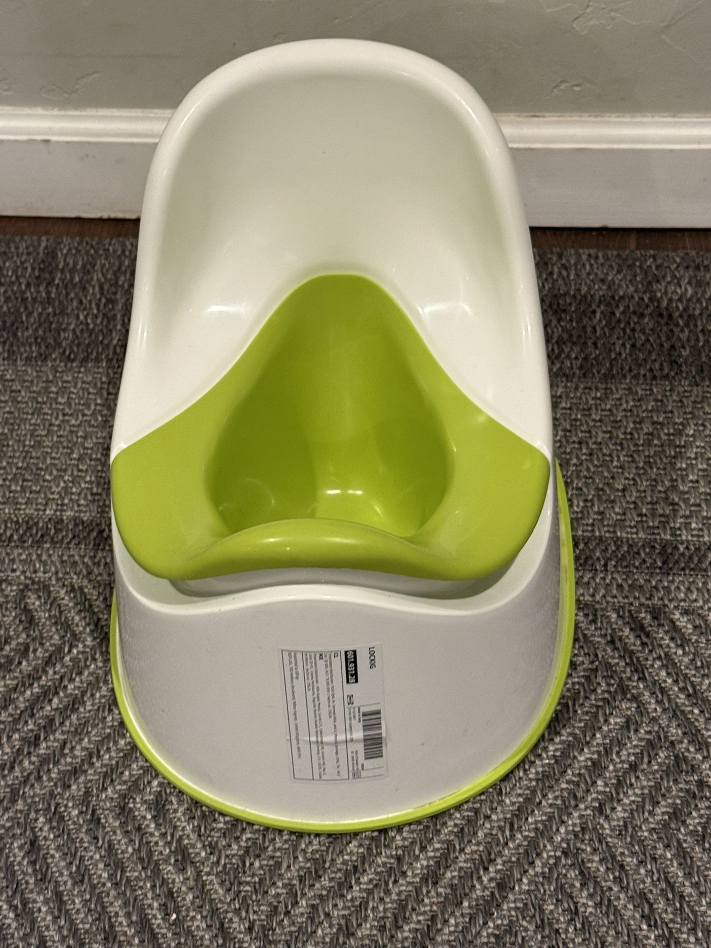 Children's potty, white/lime