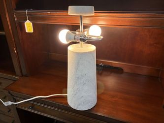 RESTORATION HARDWARE Merritt Beige Marble Table Lamp