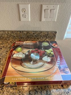 Lazy Susan glass New
