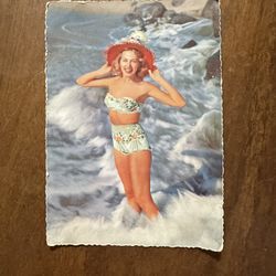1958 Vintage Pinup Postcard