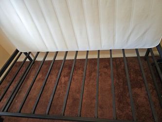 Metal Bed Frame and Mattress