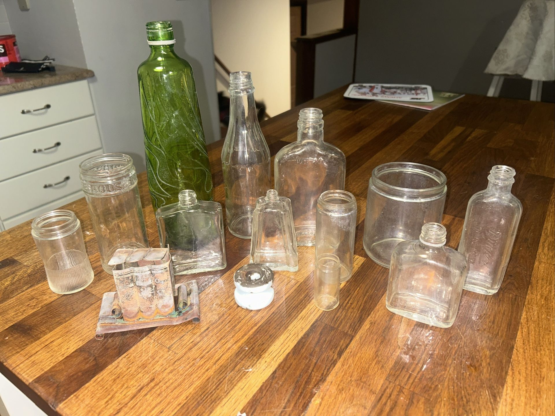 Antique bottles and jars