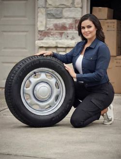 Michelin Primacy LTX 245/70R17 – Set of 4 tires on Ford Steel Wheels (F-150 Takeoffs)