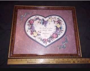 Home Interior Fruits Frame 16”X13”