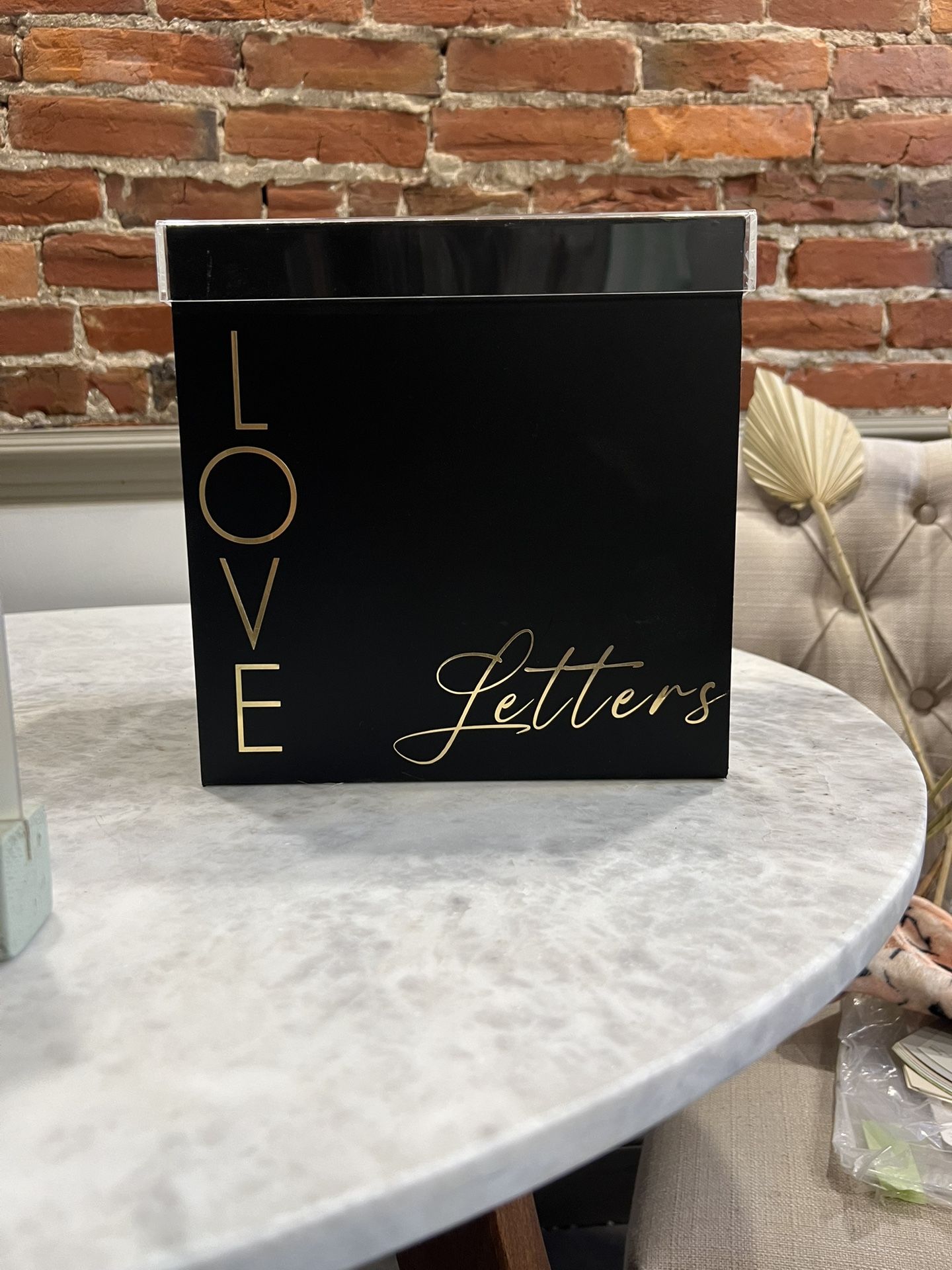 Acrylic & Vinyl Wedding Card Box