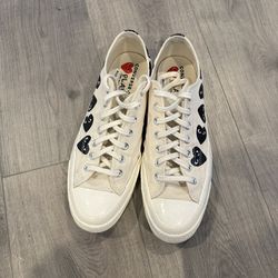 Converse CDG Low Tops, White (Size 10)