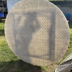 2 Plastic Round Tables 59 Inches 