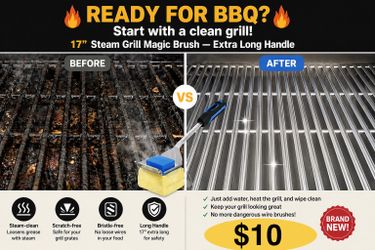 Brand New 17” Steam Grill Magic Brush