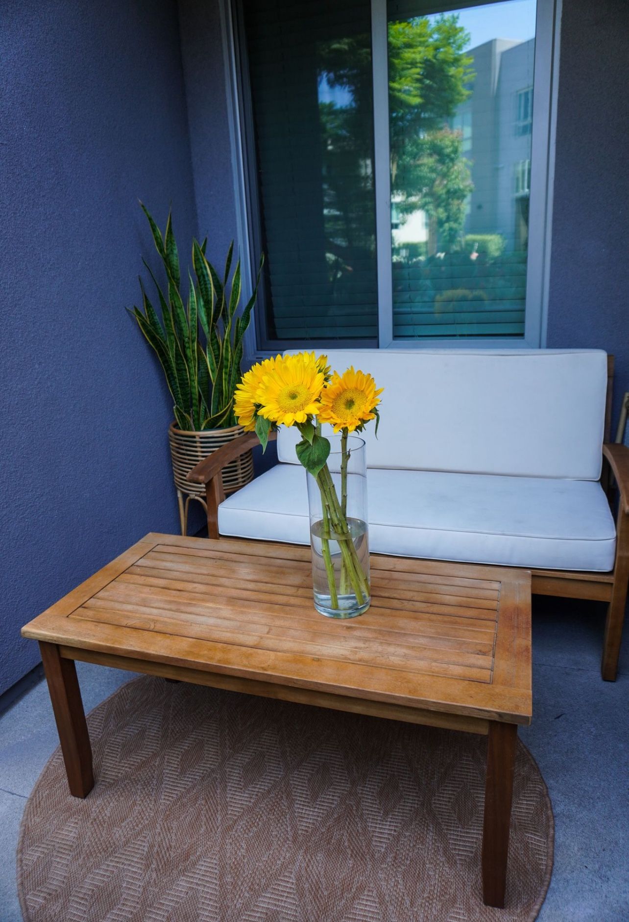 Patio Loveseat And Coffee Table Set