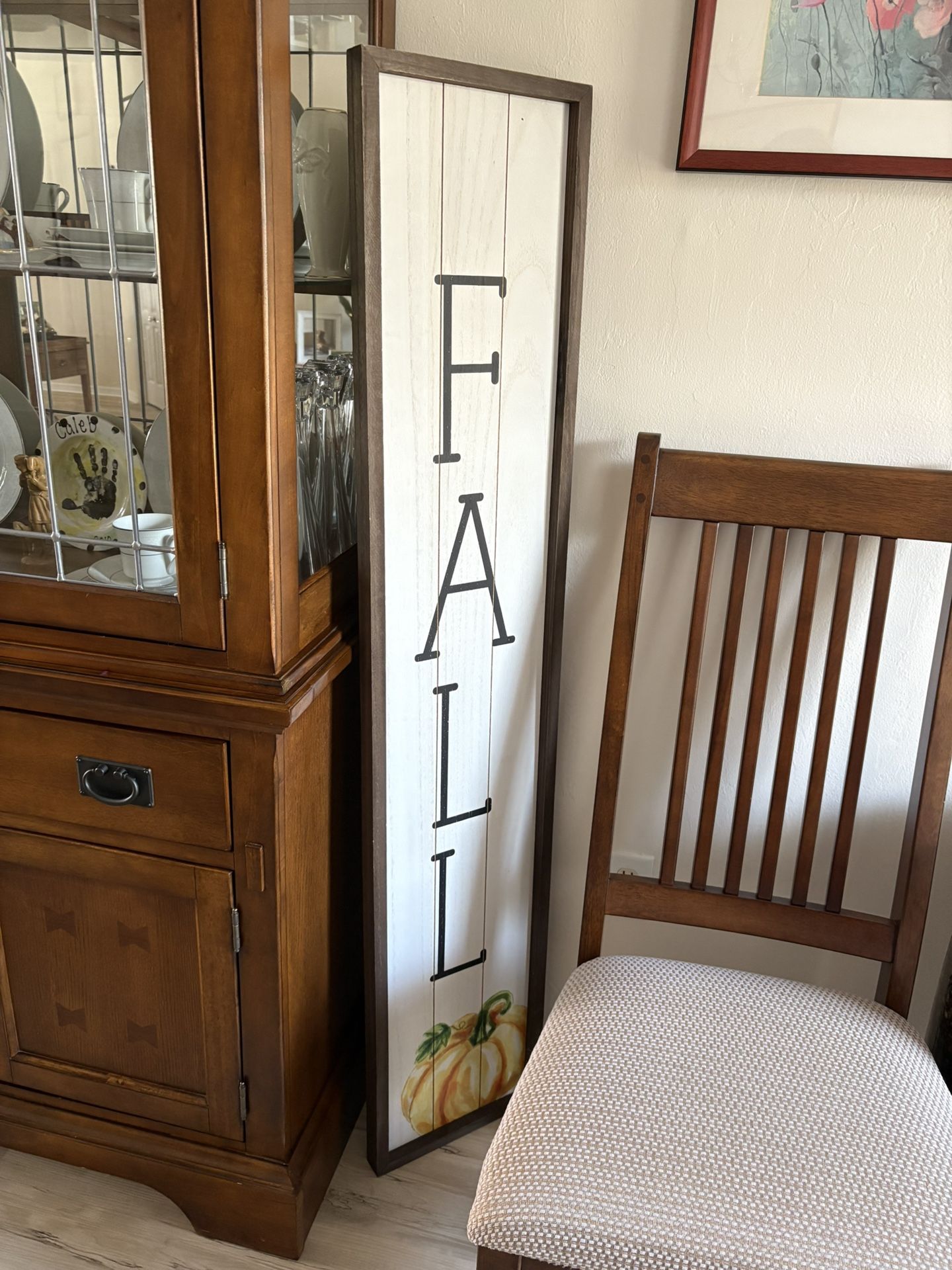 Wooden Fall Sign OBO