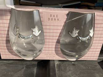 New Rae Dunn Stemless Wine Glasses
