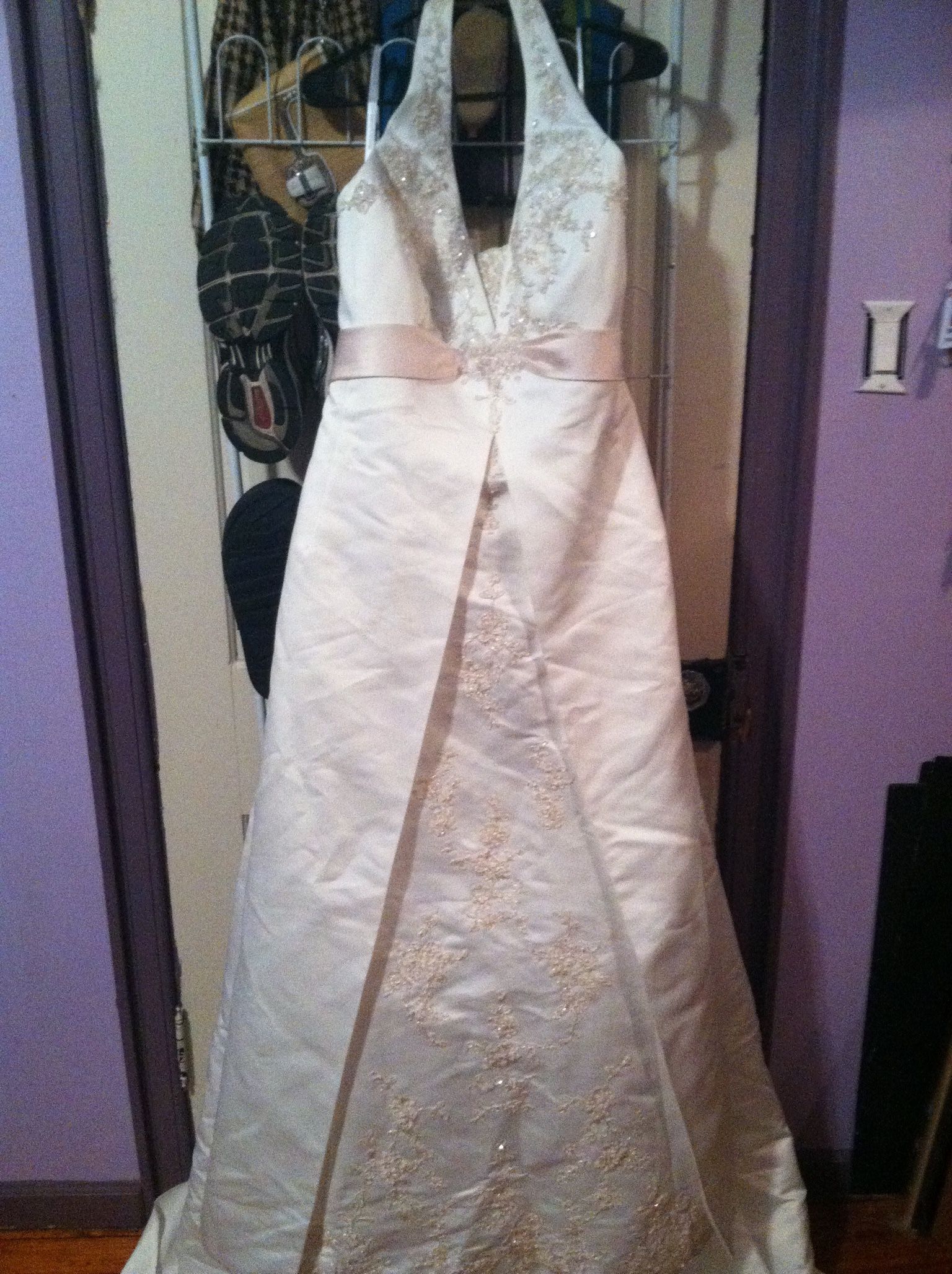 David’s Bridal Halter Wedding Dress 18W