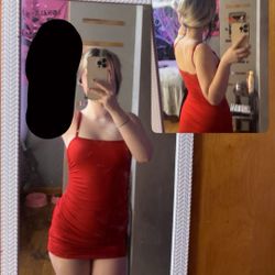 small red dress