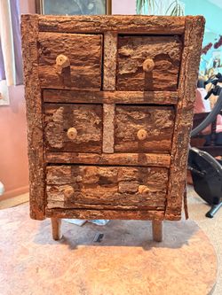 Small accent, rustic chest