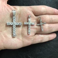 925 sterling silver Cross pendant 