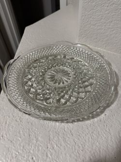 Anchor Hocking Glass Clear Wexford 5 part Divided 11" Platter Relish Tray