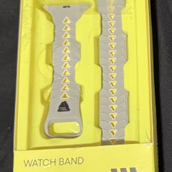 NEW All In Motion 42/44/45mm Apple Watch Band Gray And Yellow