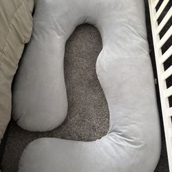 Momcozy U-Shaped Pregnancy Body Pillow – Grey