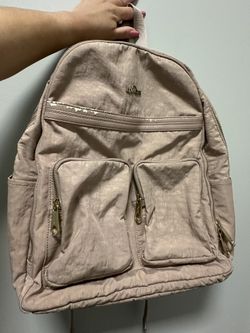 Used Rose Gold Kipling Backpack