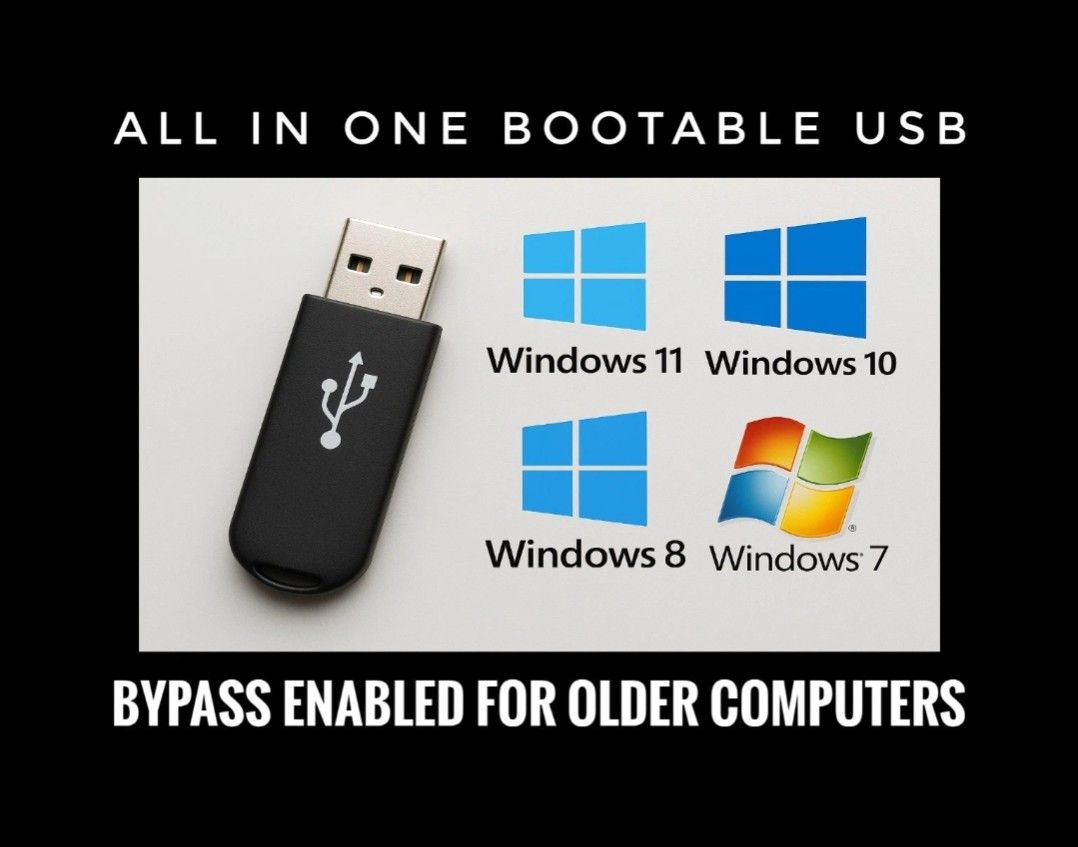 Bootable USB With All Windows Editions 