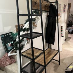 Entryway Unit - Coat Rack, Bench And Shelves